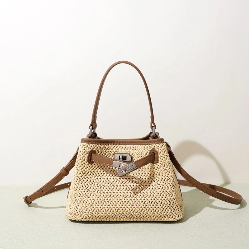 Bucket Straw Bag With Handle suppliers