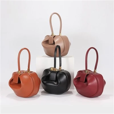 Mini Bucket Bag oranžová s rúčkou