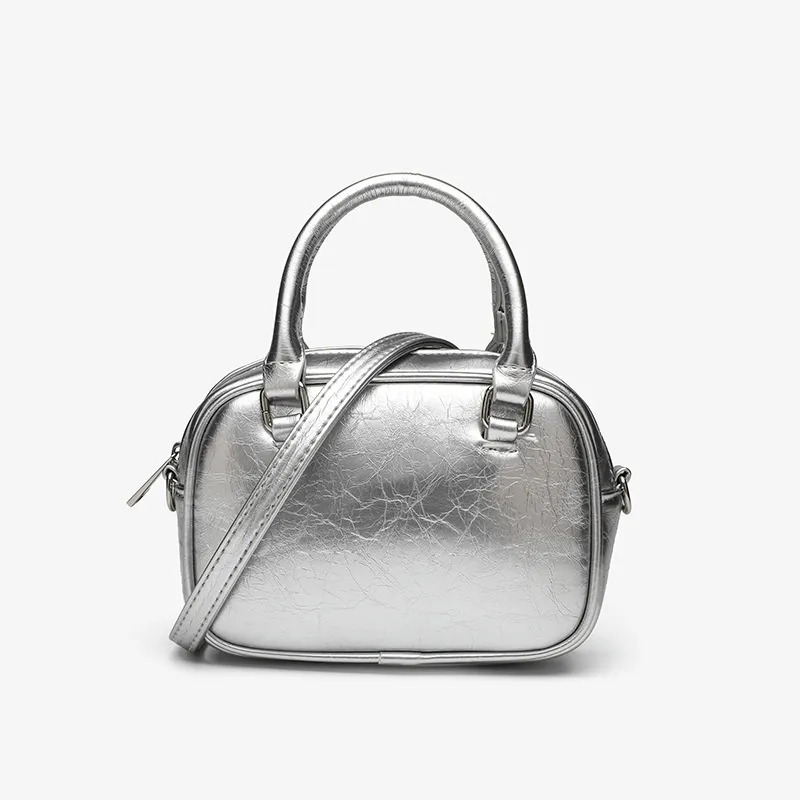 Trendy dizajnové kovové kabelky cez rameno pre dámy